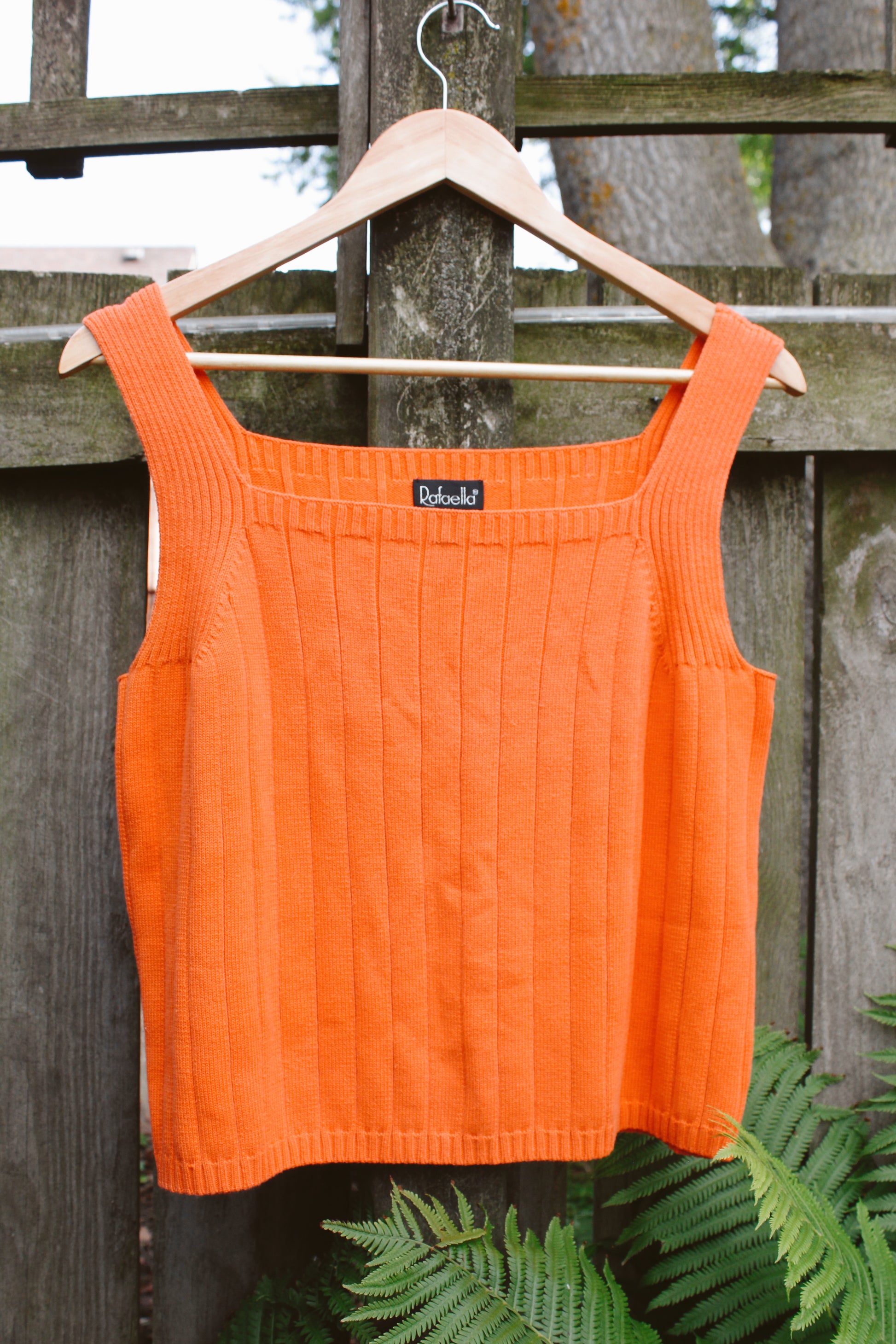Rafaella Orange Knit Tank