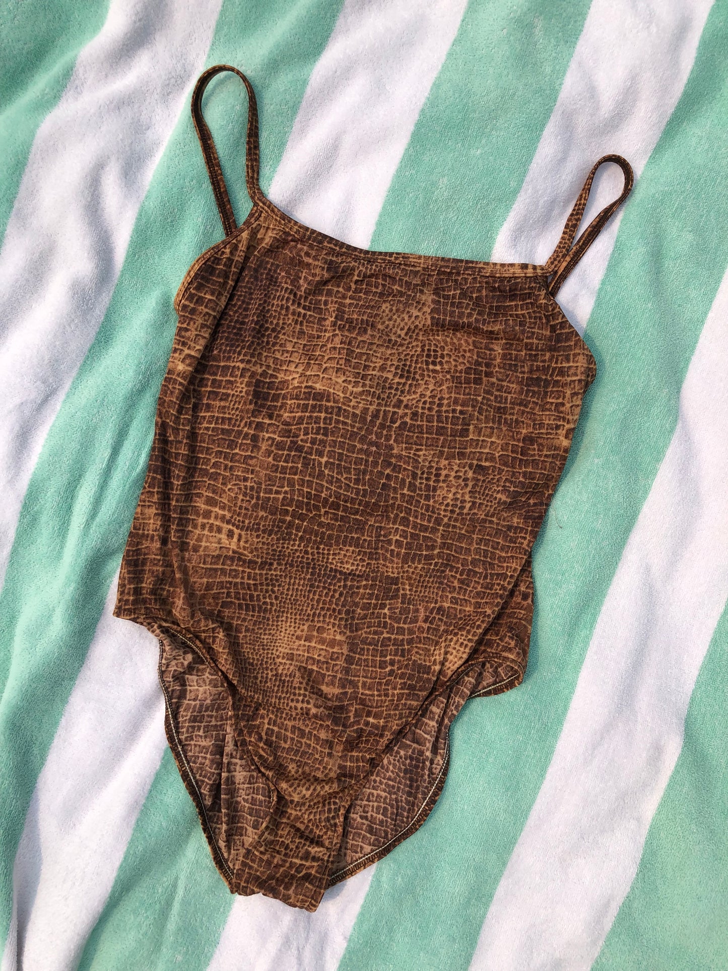 Cherokee Crocodile Print Swimsuit