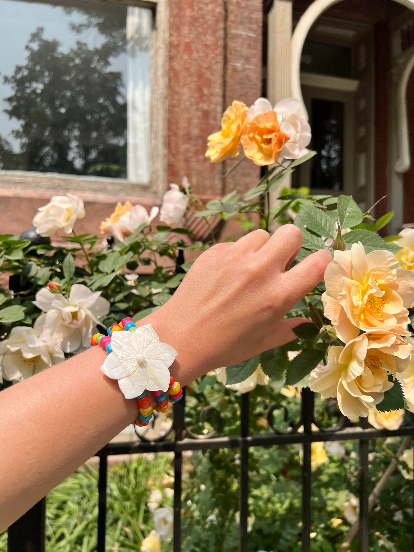 Tropical Flower Bracelet
