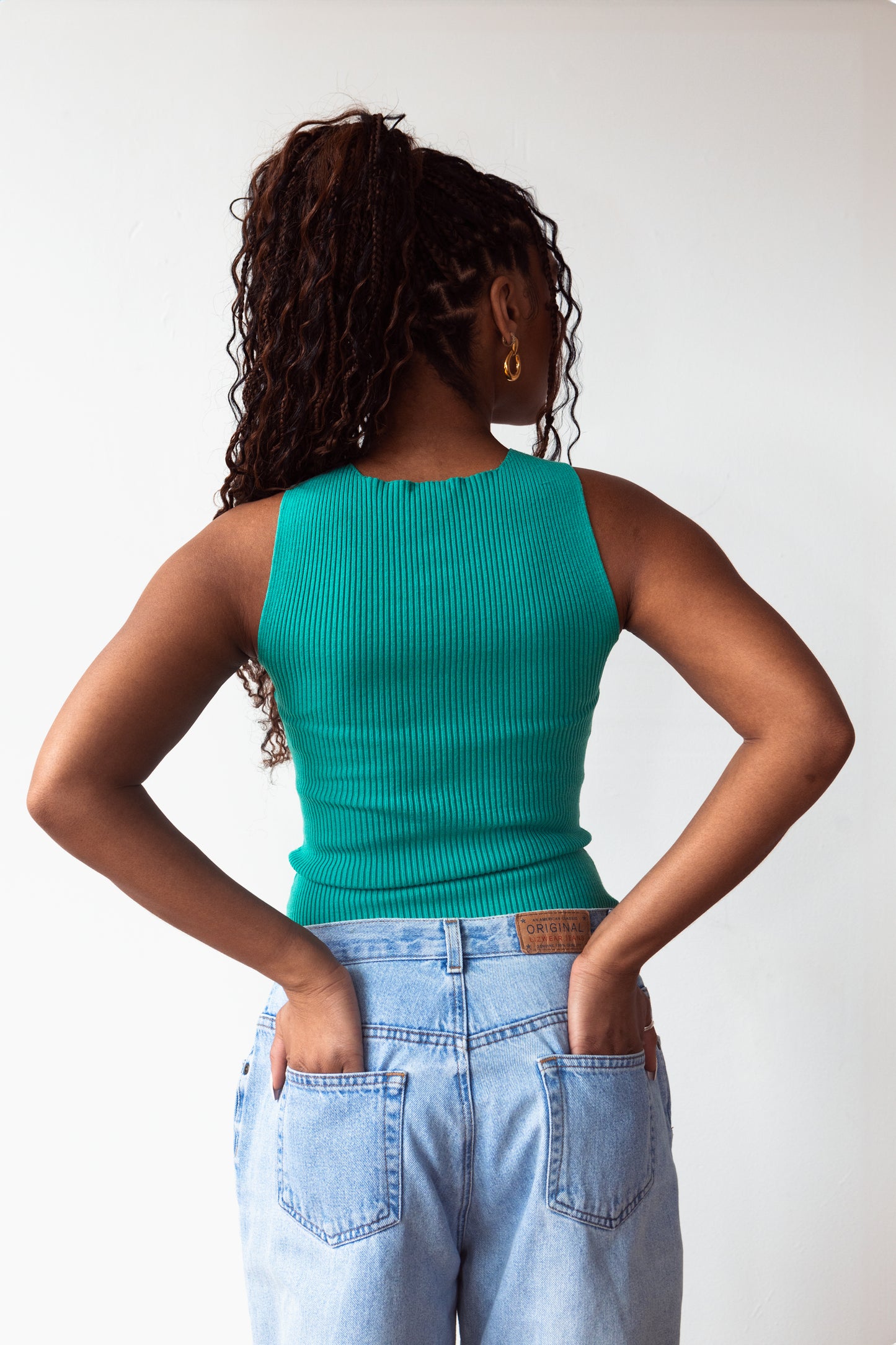 Teal Halter Sleeveless