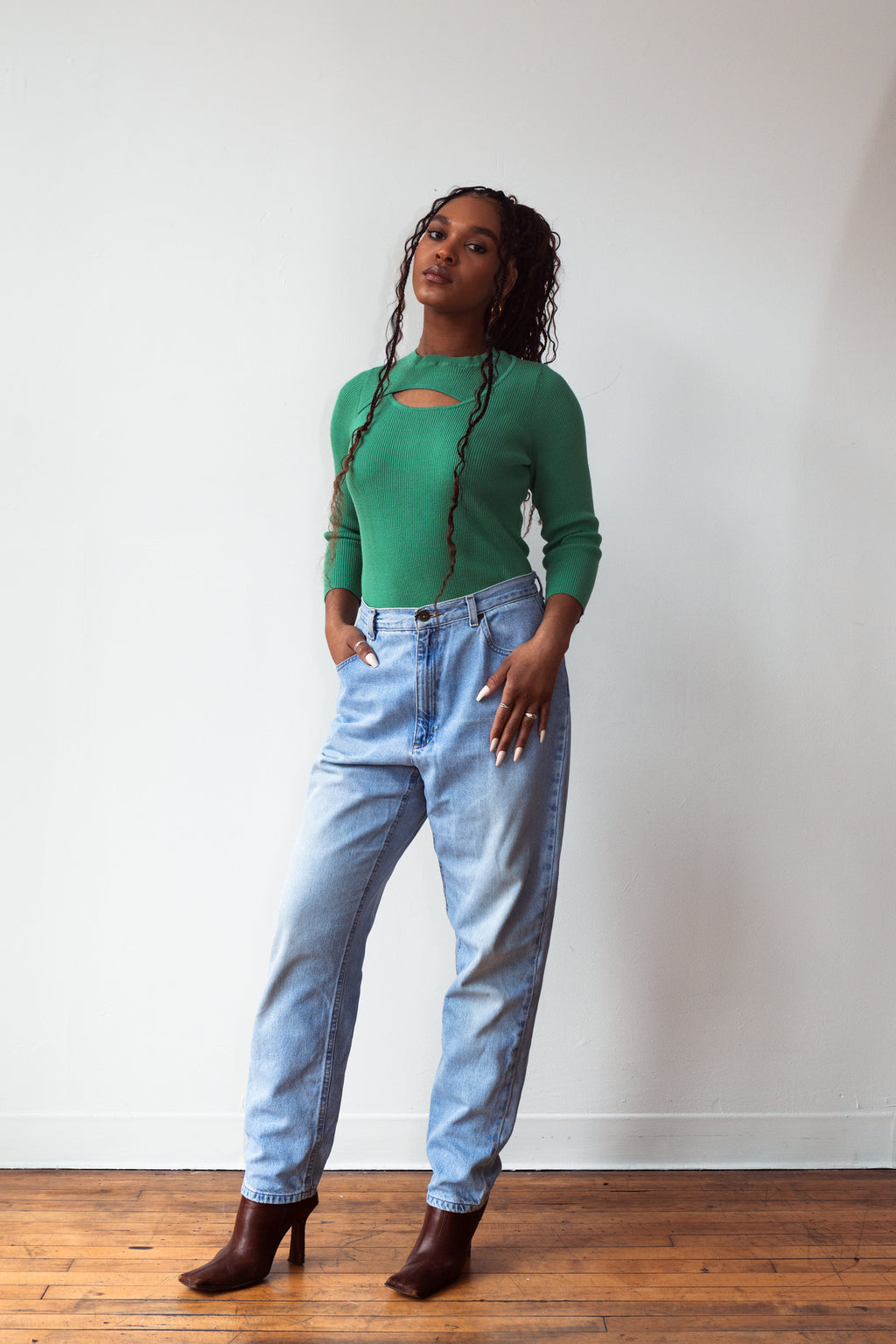 Carmen Cutout Knit Top