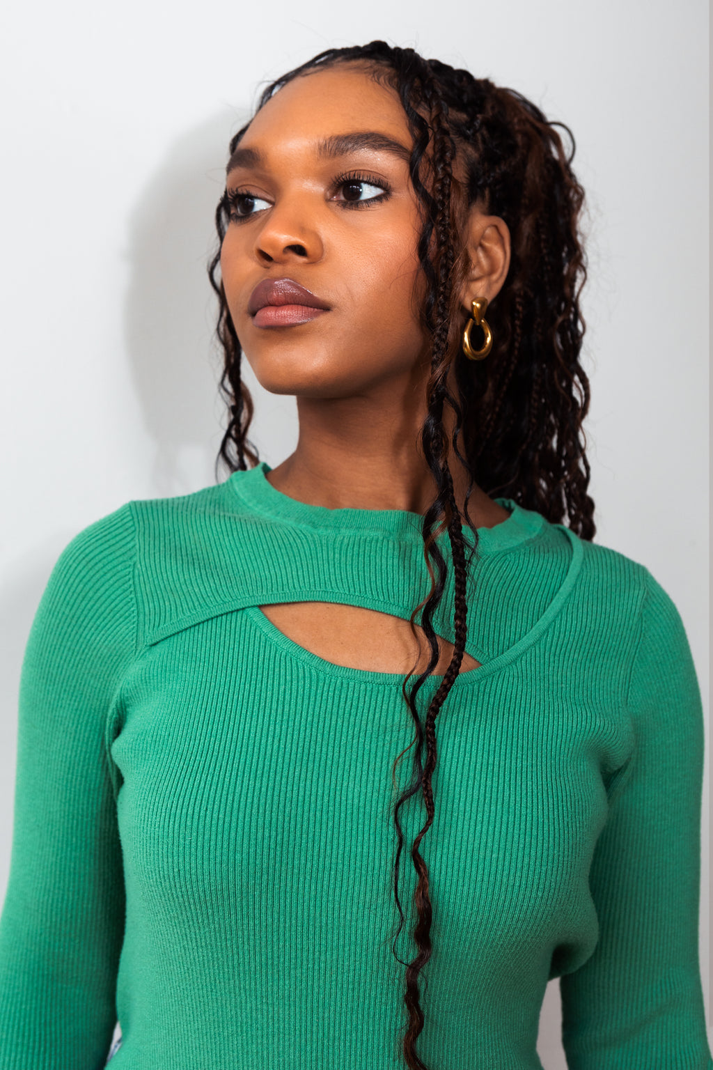 Carmen Cutout Knit Top