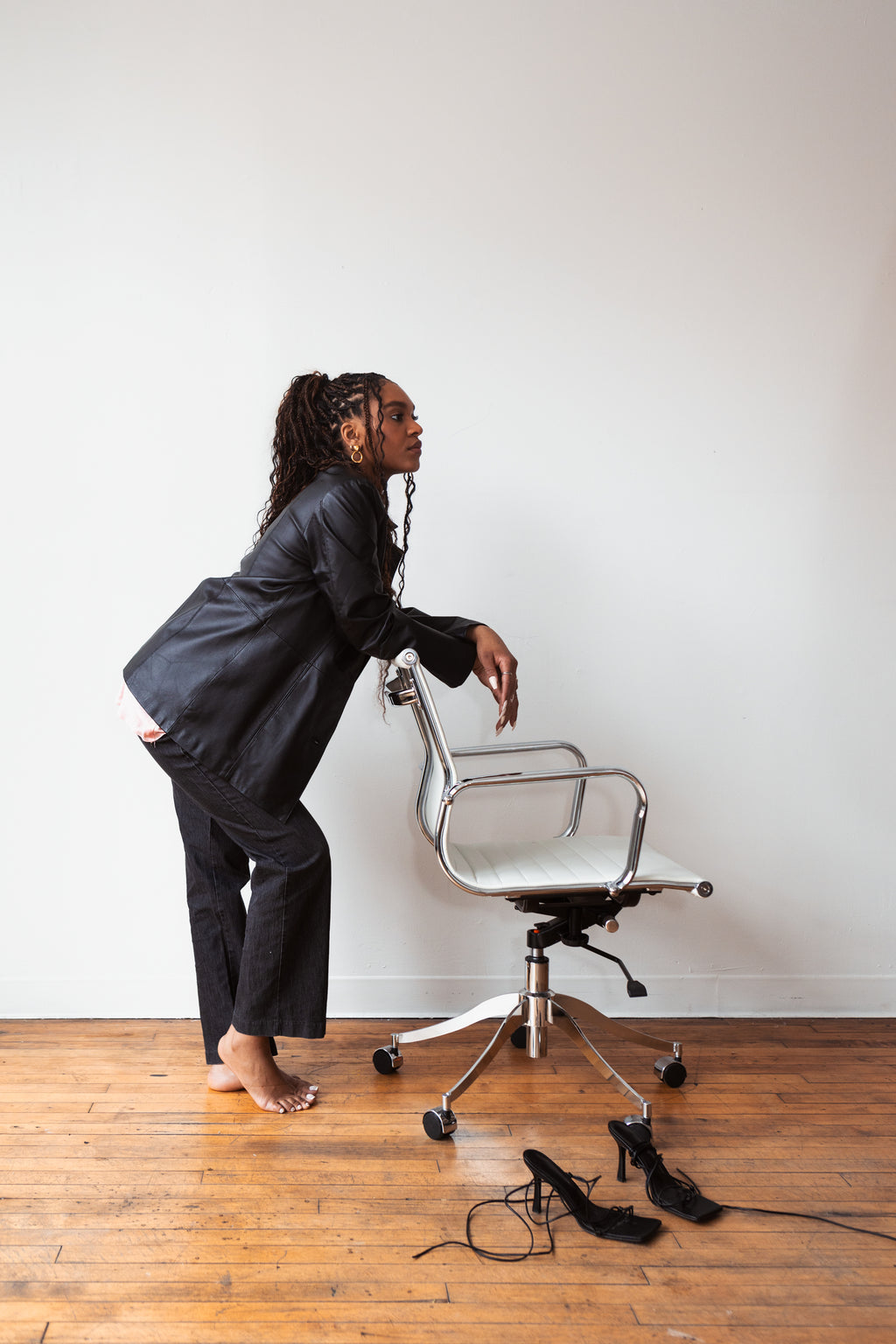 Dialougue Perfect Leather Jacket Blazer