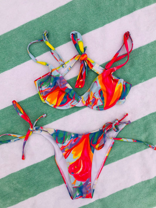 Tie-Dye Bikini Set