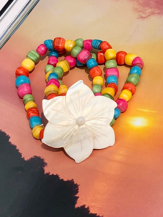 Tropical Flower Bracelet