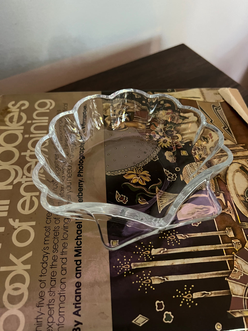 Clear Glass Shell Trinket Dish