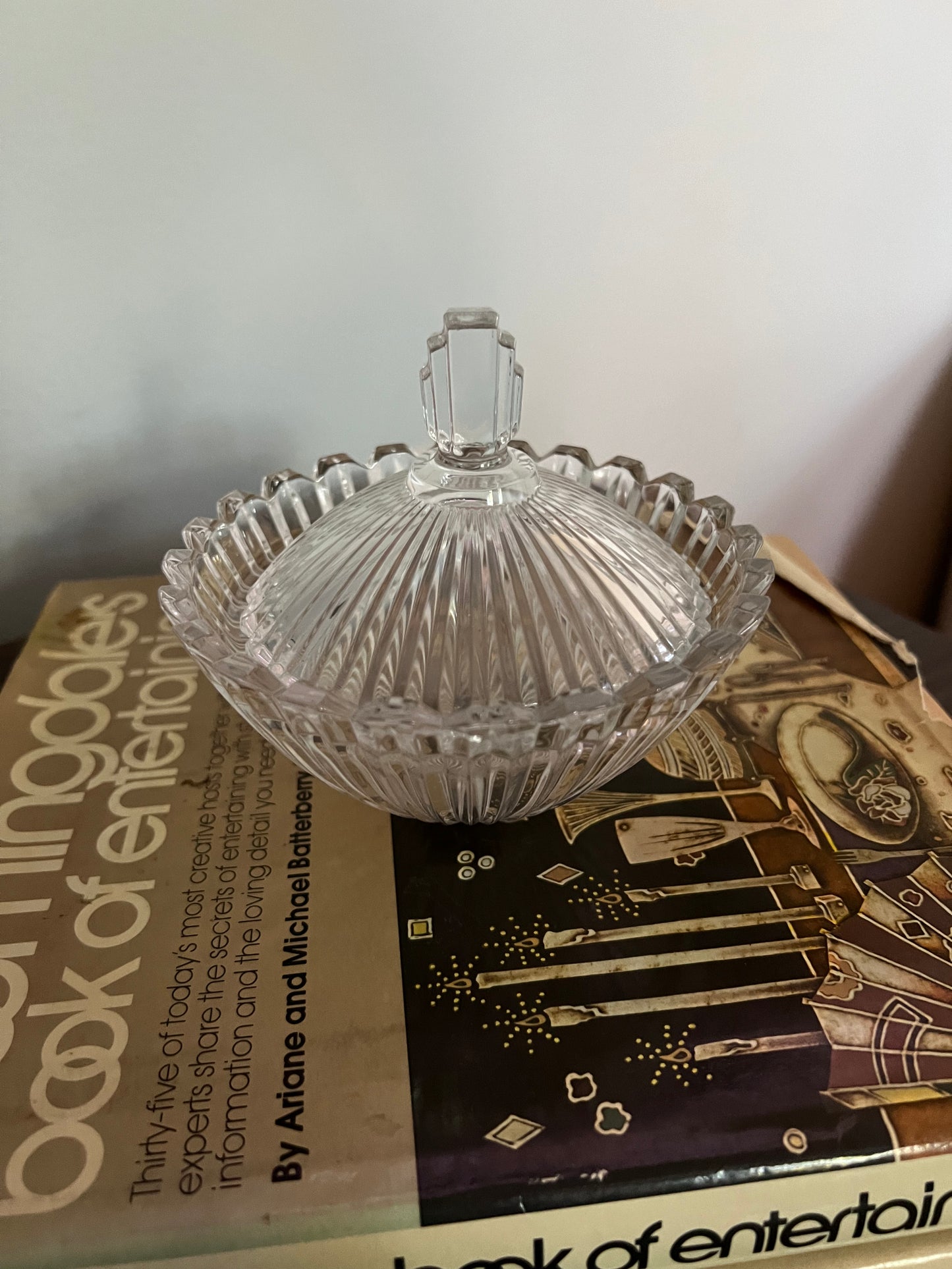 Vintage Mikasa Crystal Jewelry Dish