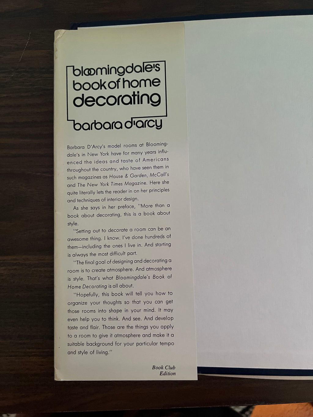 Bloomingdales Book of Home Decorating 1973