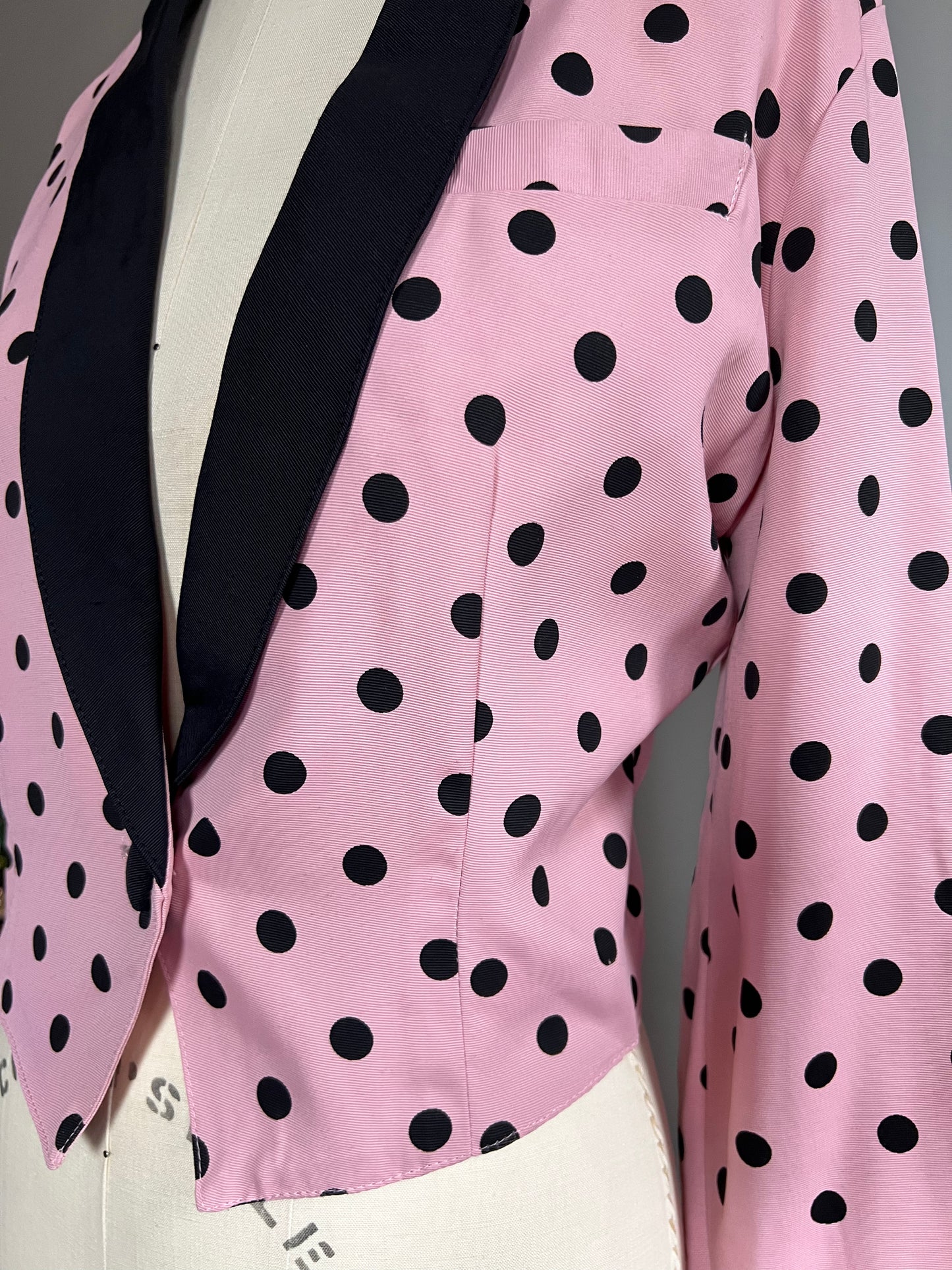 Francine Browner Polka Dot Blazer