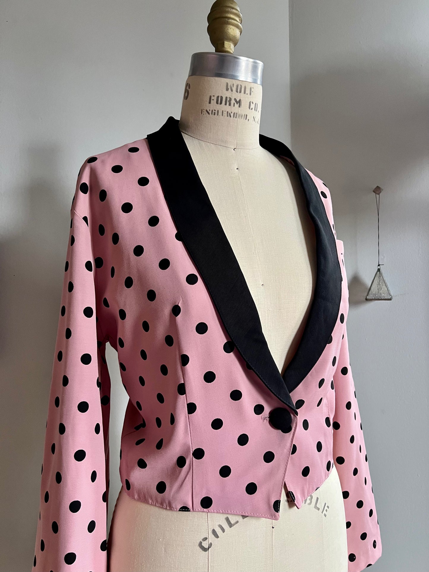 Francine Browner Polka Dot Blazer