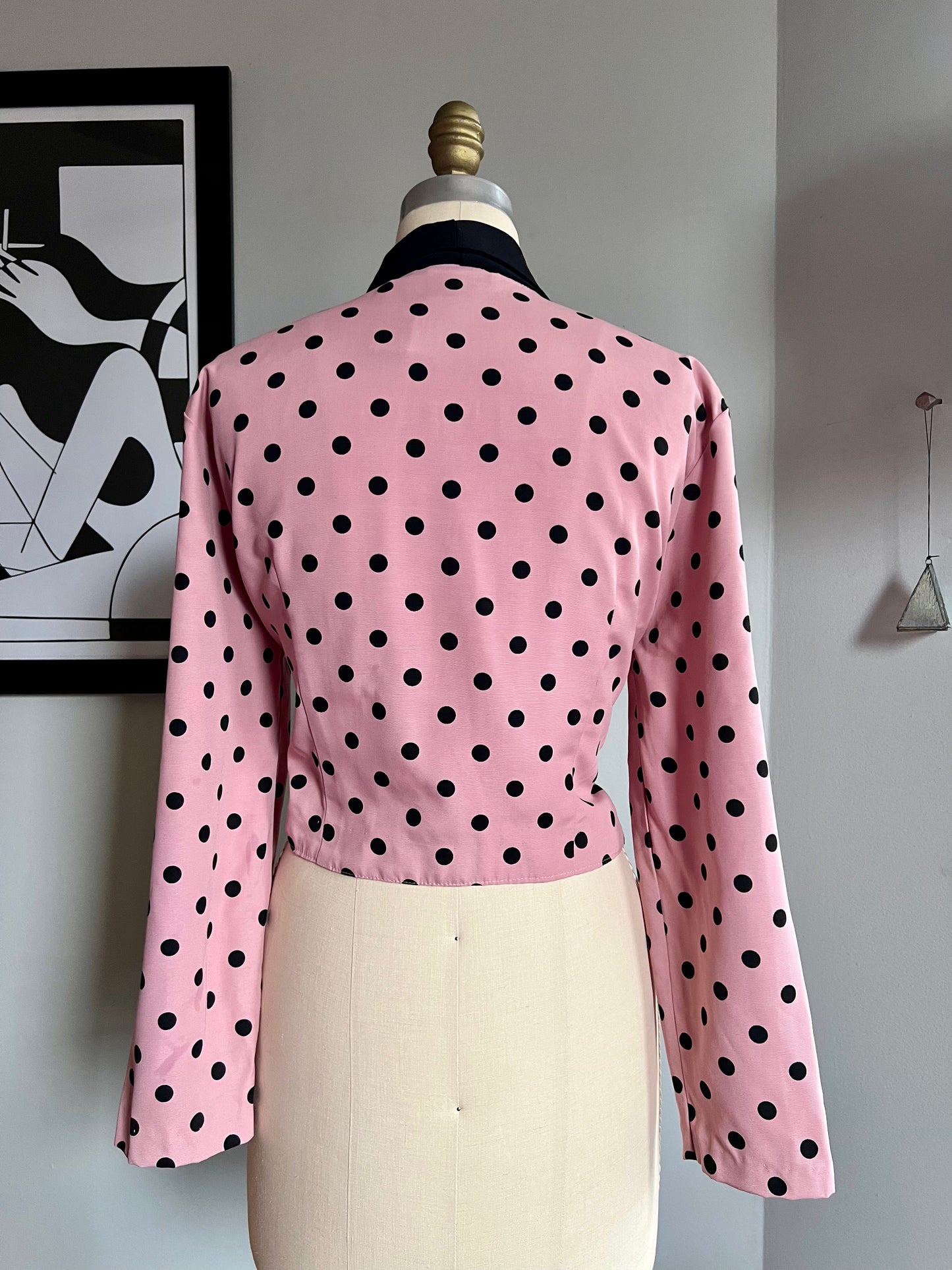 Francine Browner Polka Dot Blazer