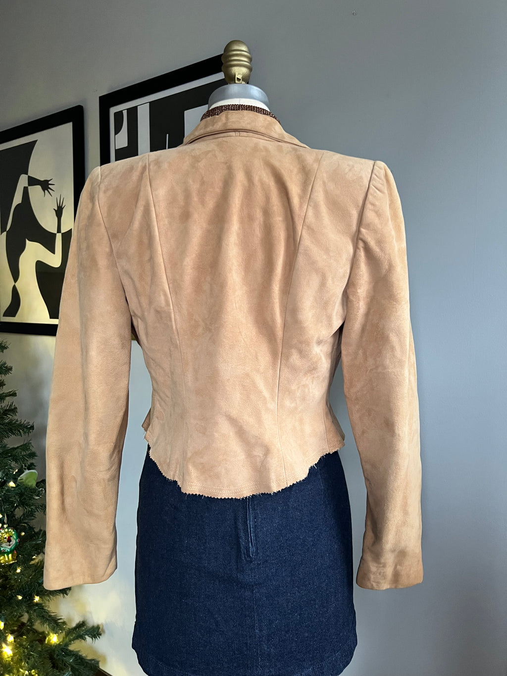 Fey-Manning Chicago Suede Cropped Jacket