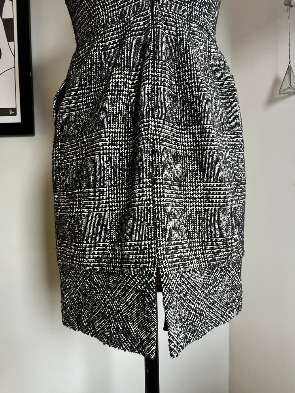 Express Design Studio Strapless Tweed Dress