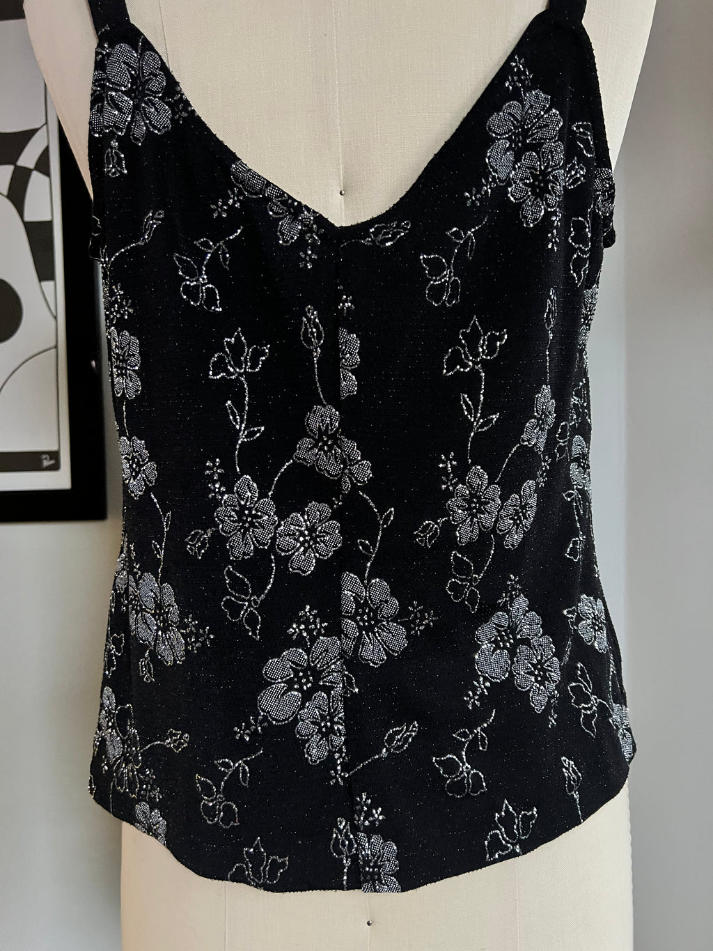 Alex Evening Sparkly Floral Tank