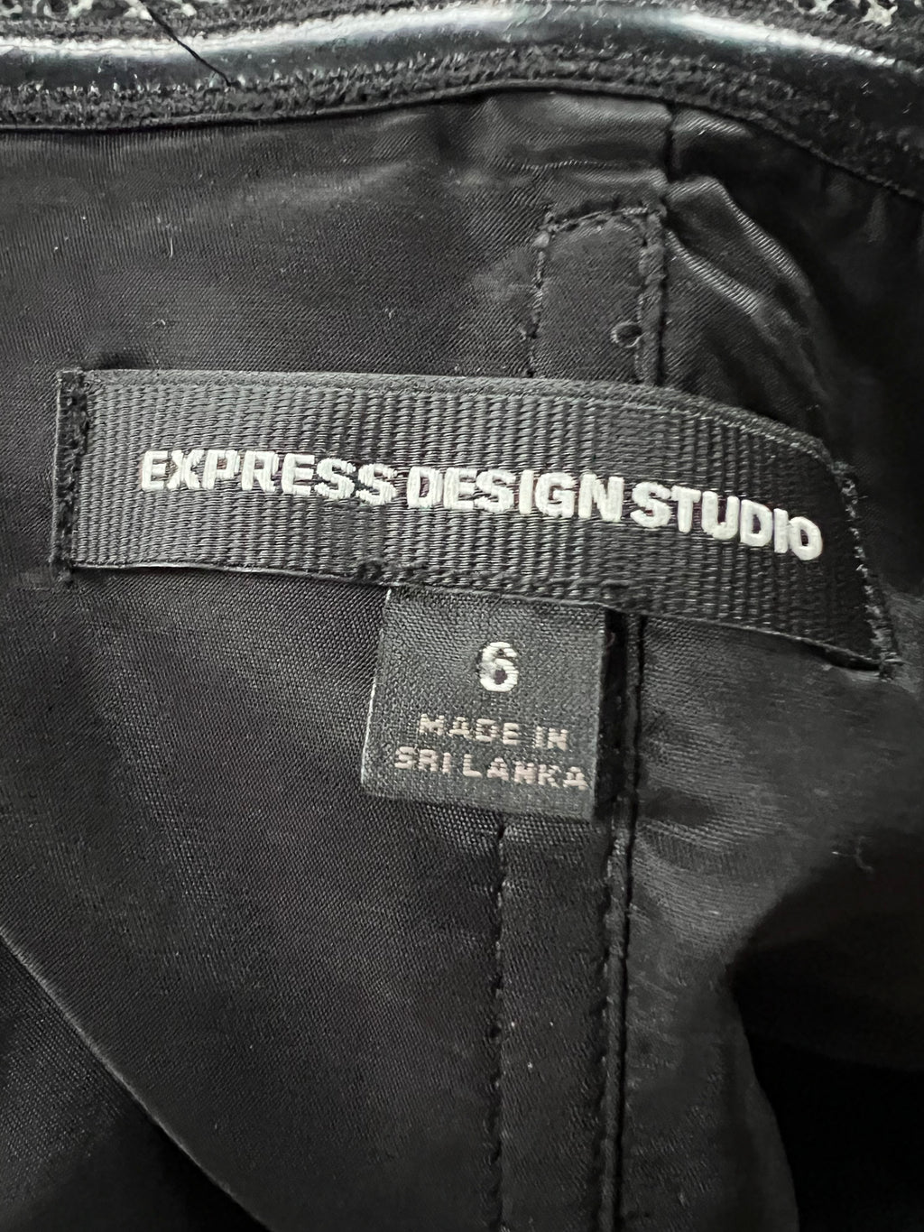 Express Design Studio Strapless Tweed Dress