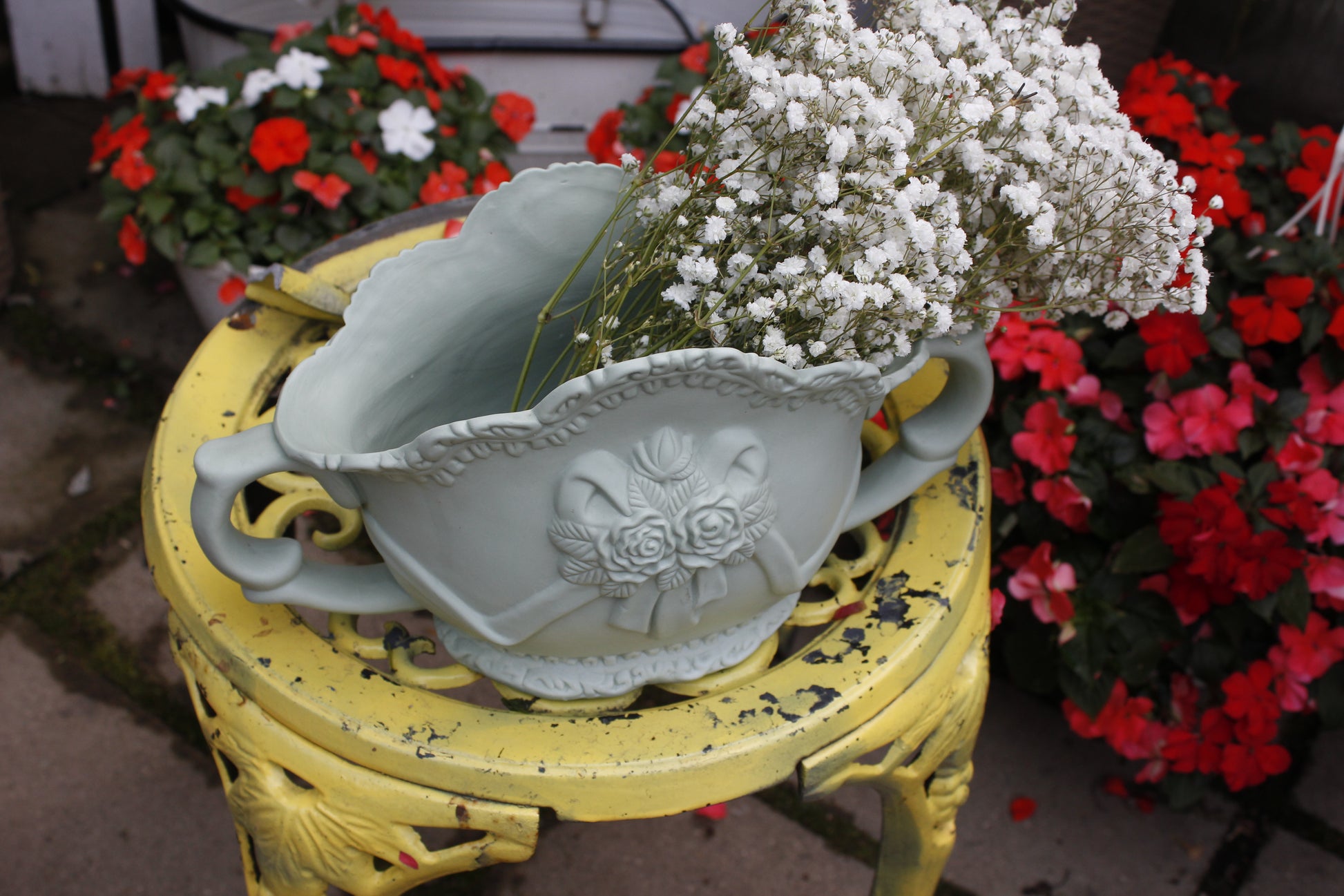 Floral Lady Mint Vase