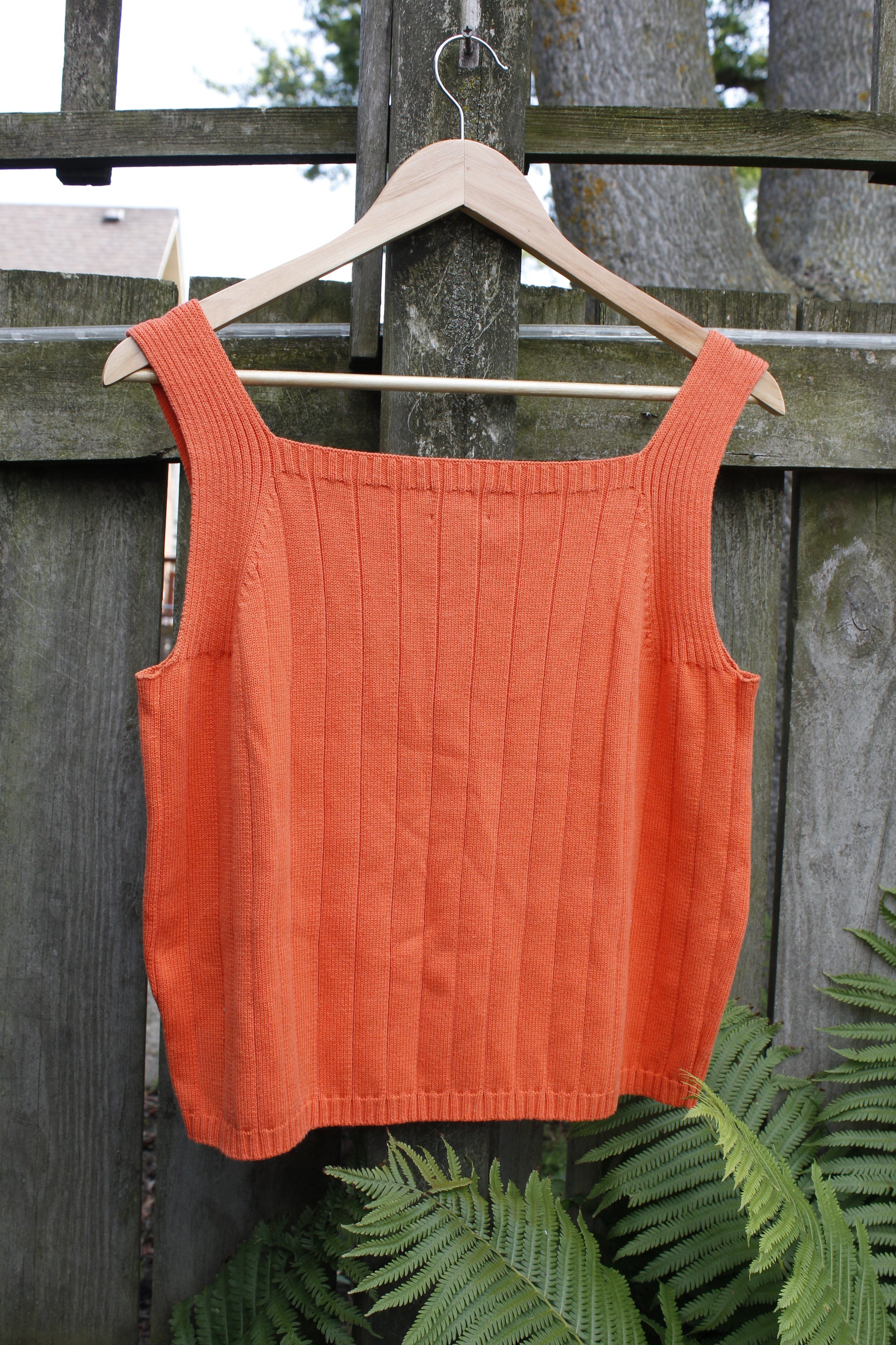 Rafaella Orange Knit Tank