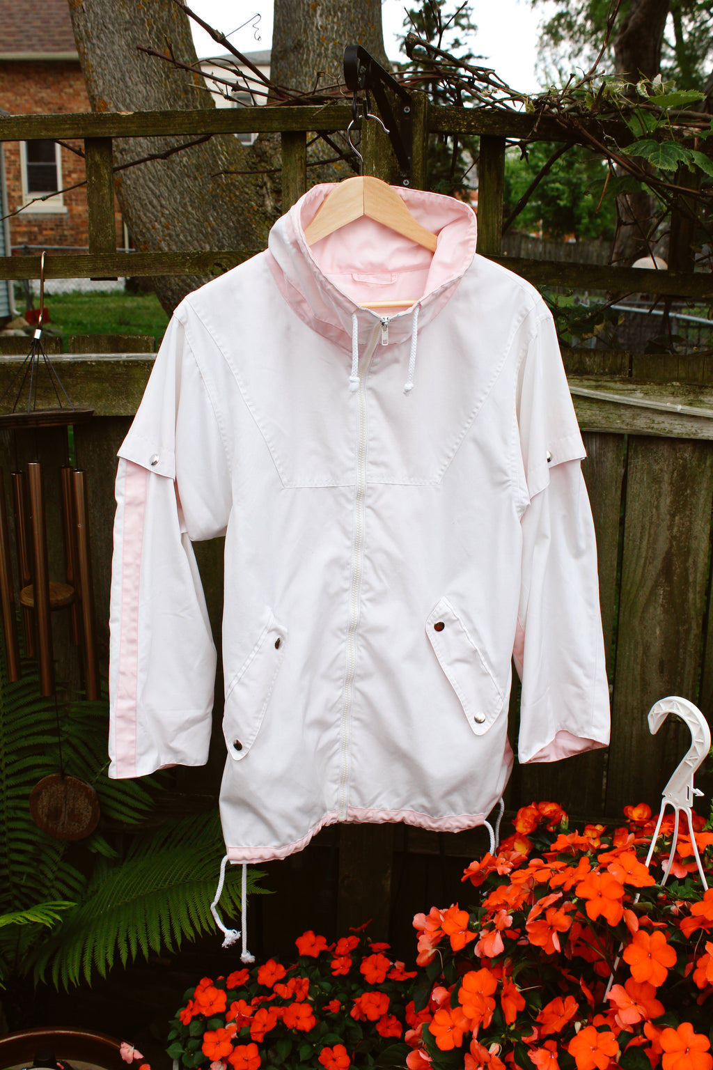 De Mars Fashion Raincoat w/ Removable Sleeves